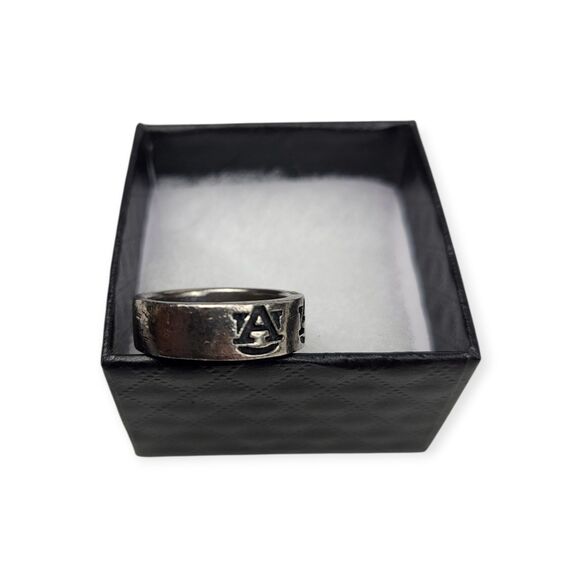 Vintage Auburn University Sterling Silver Ring Size 8 Tigers 925 - Picture 5 of 7
